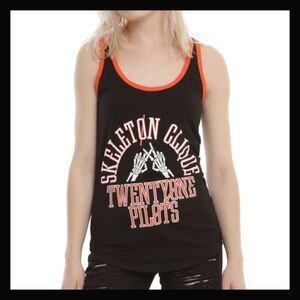 🔹TØP Twenty One Pilots Øne Piløts Skeleton Clique Racerback Junior’s Large